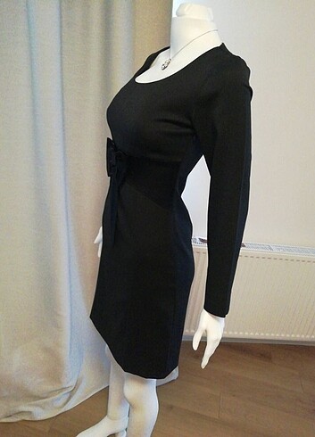 38 Beden siyah Renk H&İ COLLECTION FİYONKLU ABİYE ELBİSE