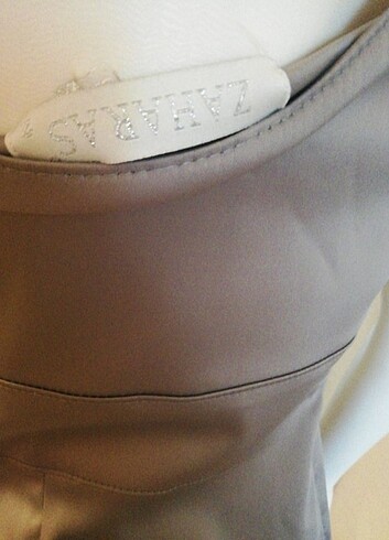 ZAHARAS BOUTIQUE GRİ ABİYE ELBİSE  - Görsel 6