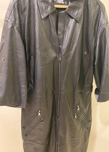 Deri Siyah Kemerli Midi Tulum - Görsel 12