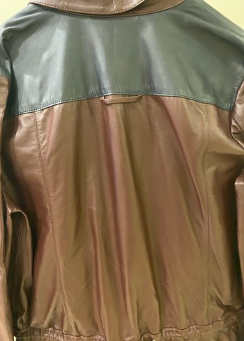 Kahverengi Deri Kadın Tulum - Sokak Stili - Görsel 11