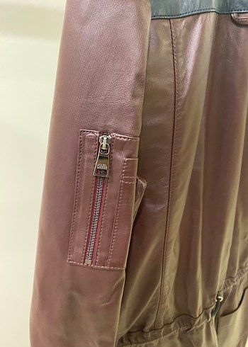 Kahverengi Deri Kadın Tulum - Sokak Stili - Görsel 10