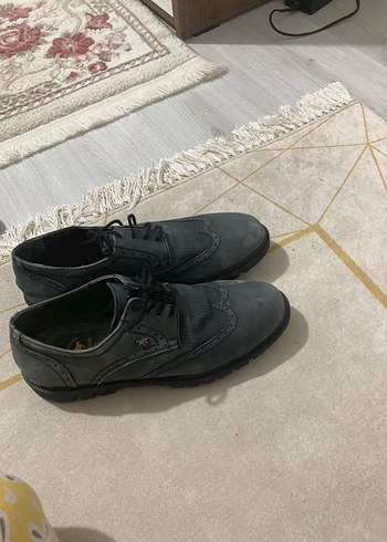 Gri Bağcıklı Erkek Klasik Ayakkabı - Görsel 4