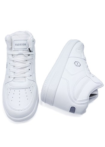 Lmb2110 Bilekli Sneaker Genç Çocuk/ Bayan Spor Ayakkabı Beyaz - Görsel 4