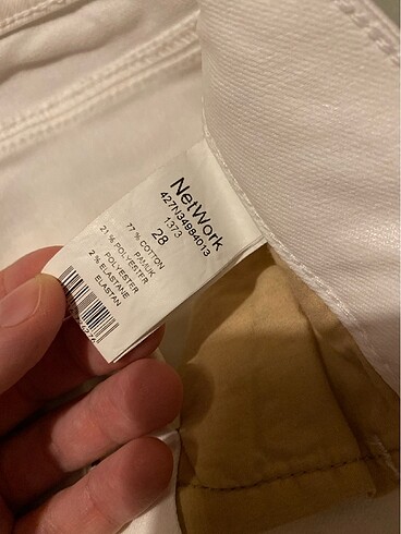 Network beyaz pantolon - Görsel 6