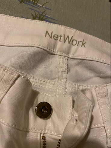 Network beyaz pantolon - Görsel 5