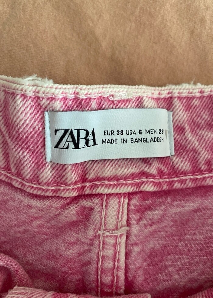 Zara kısa kot şort - Görsel 2