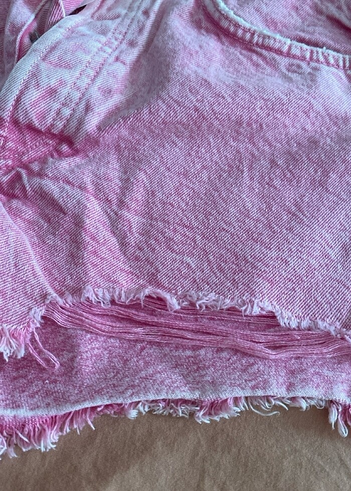 Zara kısa kot şort - Görsel 5