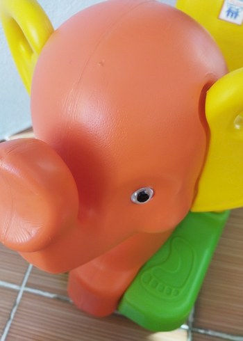 Renkli Fil Figürlü Çocuk Salıncağı - Görsel 4