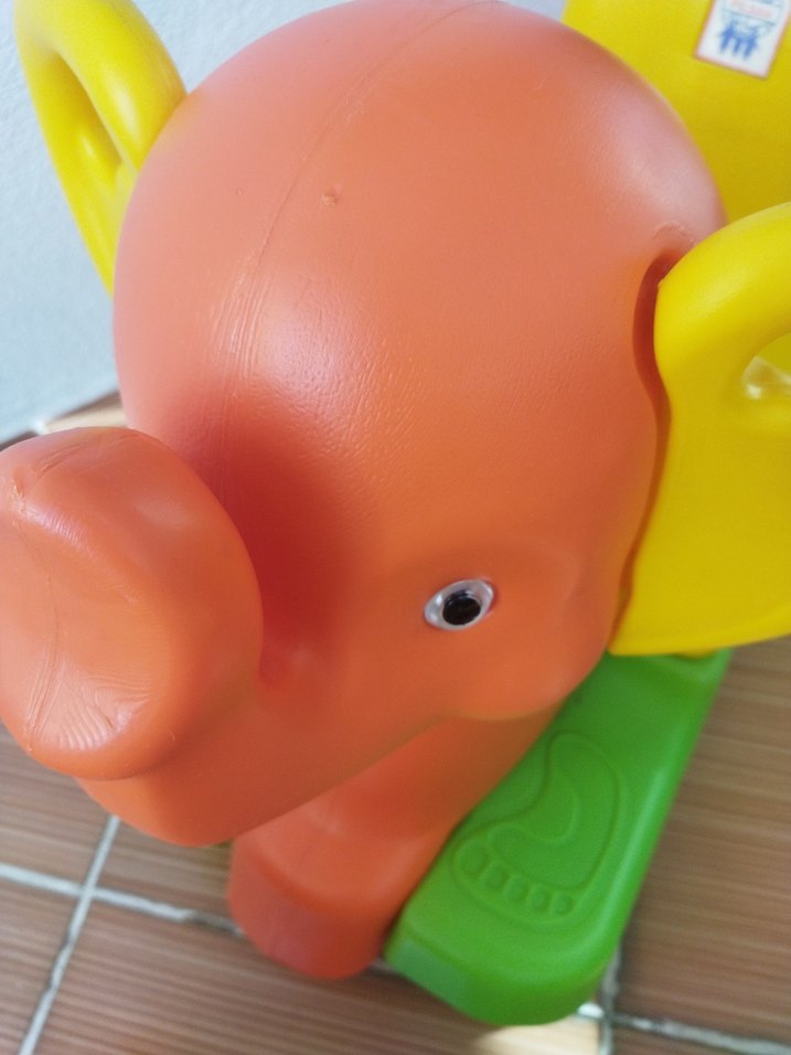 Renkli Fil Figürlü Çocuk Salıncağı - Görsel 4