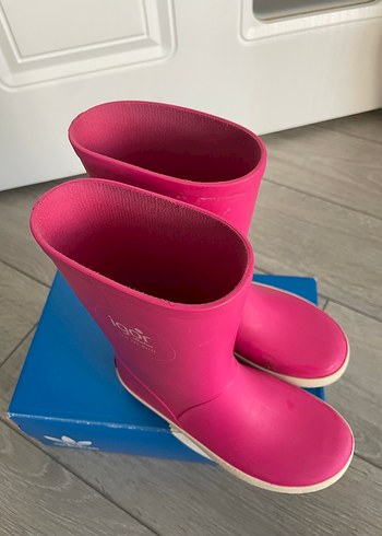29 Beden pembe Renk Kız Çocuk Pembe Kauçuk Yağmur Çizmesi