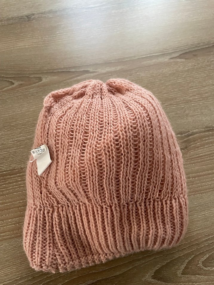 Pembe Bohem Örgü Kadın Bere - Görsel 3