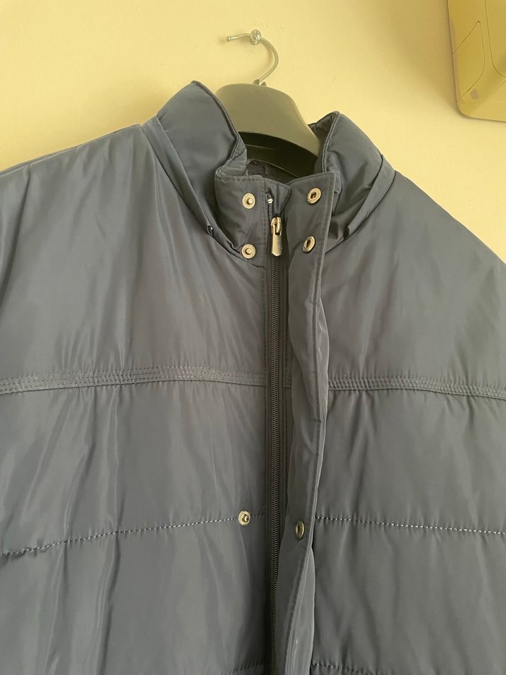 Düğmeli Lacivert Midi Erkek Kaban - Görsel 4