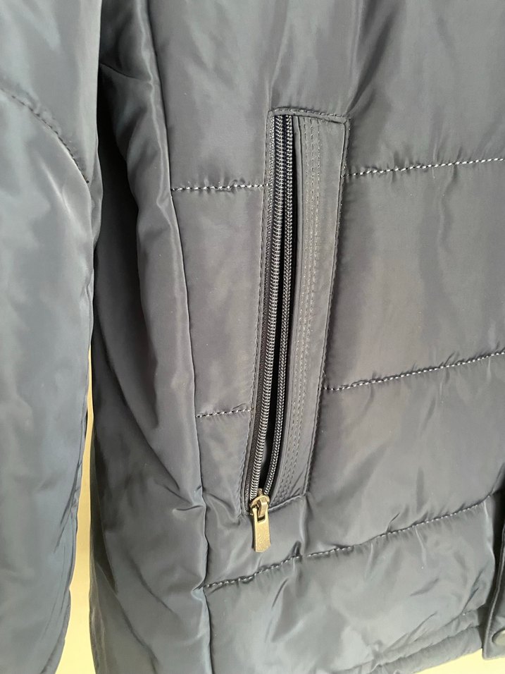 Düğmeli Lacivert Midi Erkek Kaban - Görsel 5