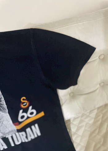 Erkek Siyah Galatasaray Baskılı Pamuk Tişört - Görsel 3