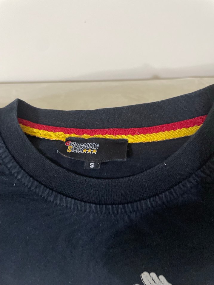 Erkek Siyah Galatasaray Baskılı Pamuk Tişört - Görsel 2