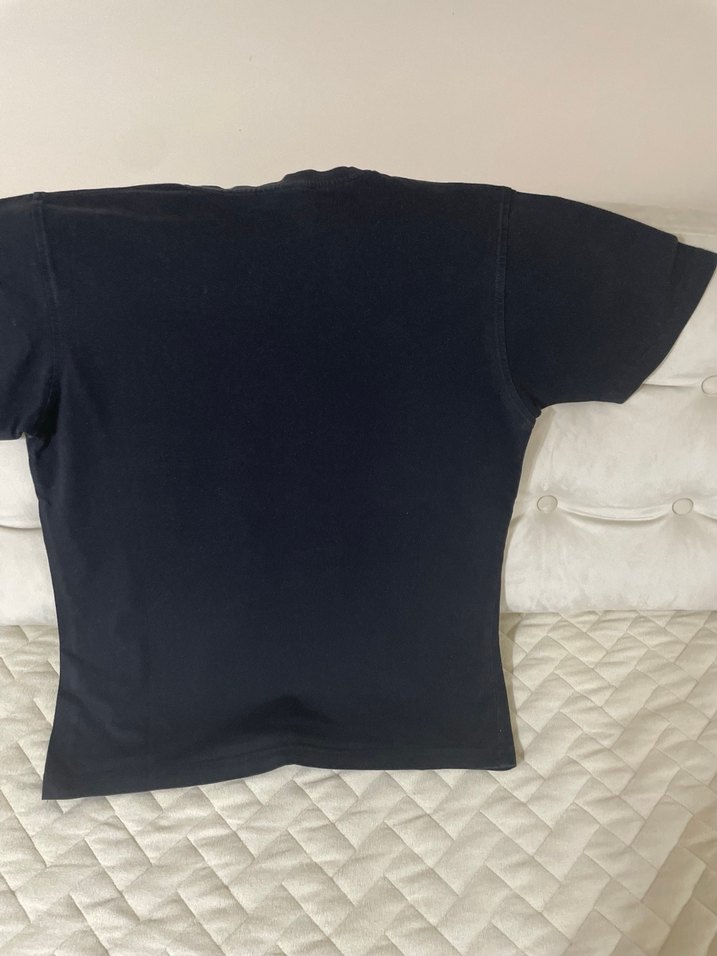 Erkek Siyah Galatasaray Baskılı Pamuk Tişört - Görsel 4