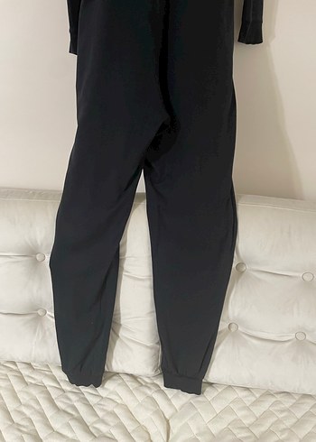 Kadın Siyah Goth Fermuarlı Tulum - Görsel 9