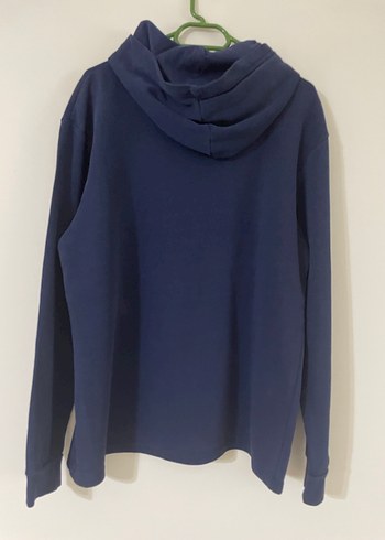 Lacivert Kapüşonlu Baskılı Sweatshirt - Görsel 4