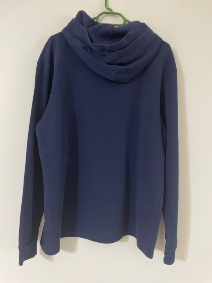 Lacivert Kapüşonlu Baskılı Sweatshirt - Görsel 4