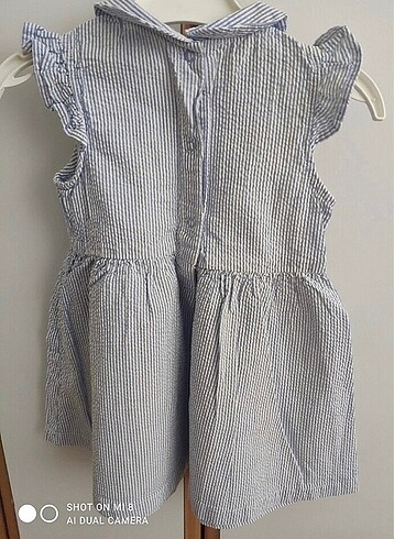 12-18 Ay Beden mavi Renk LCW 12-18 AYLIK KIZ BEBEK ELBİSESİ