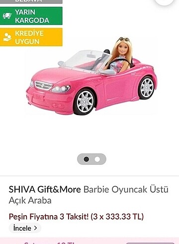 BARBİE BEBEK VE ARABASI