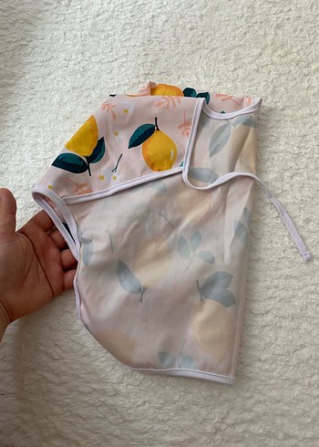 Pastel Sarı Desenli Bebek Önlüğü - Görsel 2