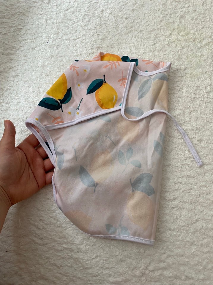 Pastel Sarı Desenli Bebek Önlüğü - Görsel 2