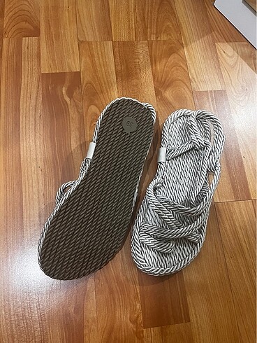 39 Beden gri Renk Hasır sandalet