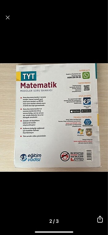  Eğitim Vadisi MSB Tyt Matematik