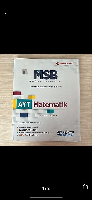 Eğitim Vadisi MSB Ayt Matematik