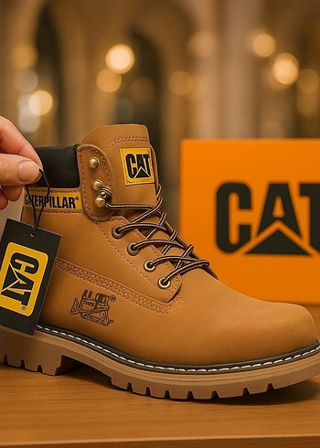 42 Beden CAT Sarı Deri Erkek Bot