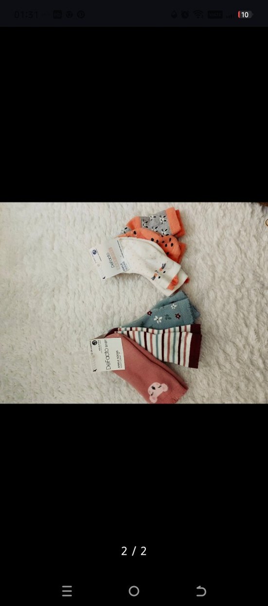 3 lü havlu çorap - Görsel 2