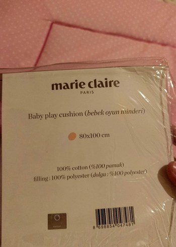 Marie Claire Pembe Bebek Oyun Minderi - Görsel 4