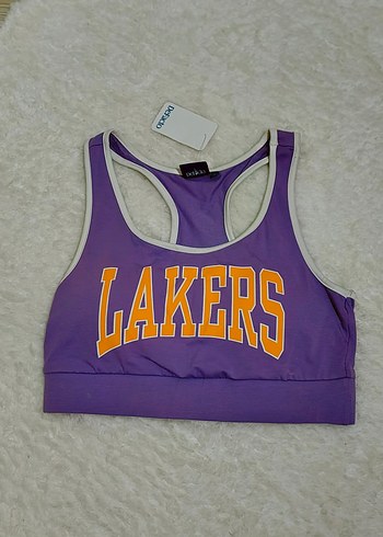 Mor Baskılı Spor Sütyeni - Görsel 2