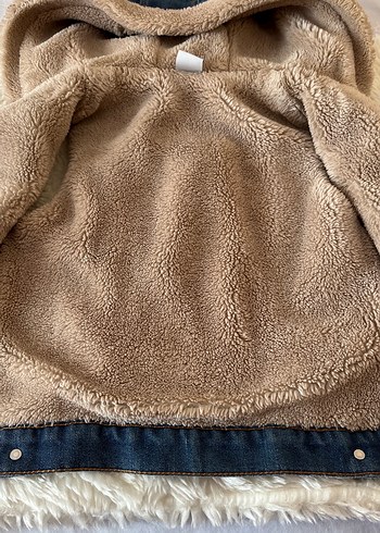 Kızlar için Kürklü Denim Yelek - Görsel 2