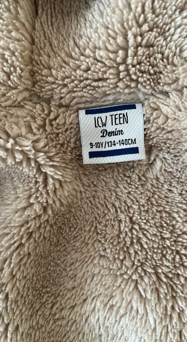 Kızlar için Kürklü Denim Yelek - Görsel 3