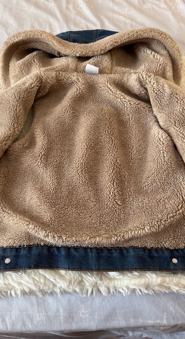 Kızlar için Kürklü Denim Yelek - Görsel 2