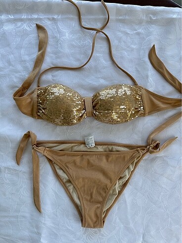 Sunset payetli bikini takımı