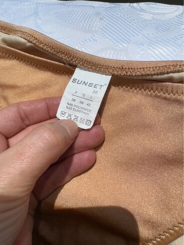 m Beden altın Renk Sunset payetli bikini takımı