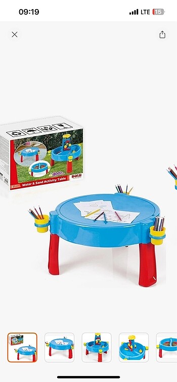 Su kum aktivite masası