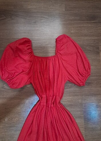 s Beden kırmızı Renk Günlük elbise 