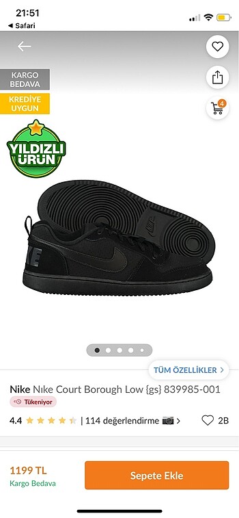 Orijinal Nike ayakkabı