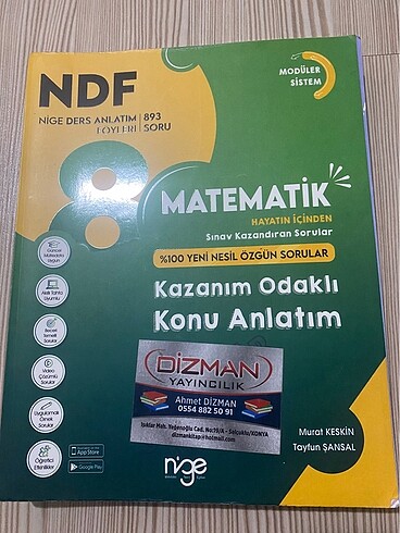 Nige ndf konu anlatım soru bankası Lgs