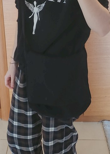 siyah kot askili postaci canta - Görsel 7