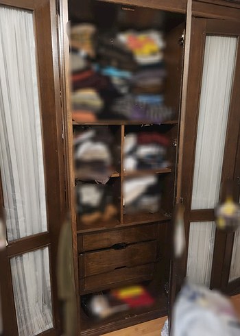 vintage eski gardrop dolap - Görsel 3