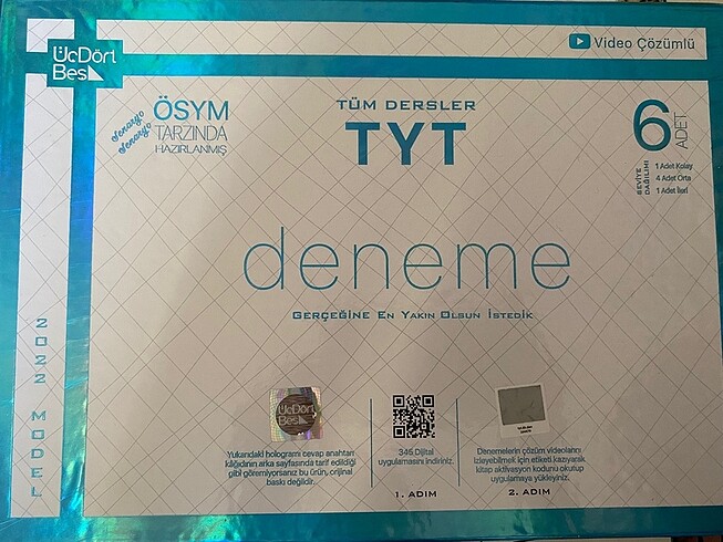 Tyt Denemesi 345 Yayınları