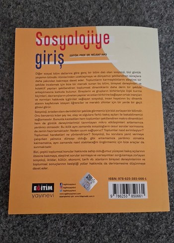 Sosyoloji Giriş Kitabı - Prof. Dr. Müjdat Avcı - Görsel 2