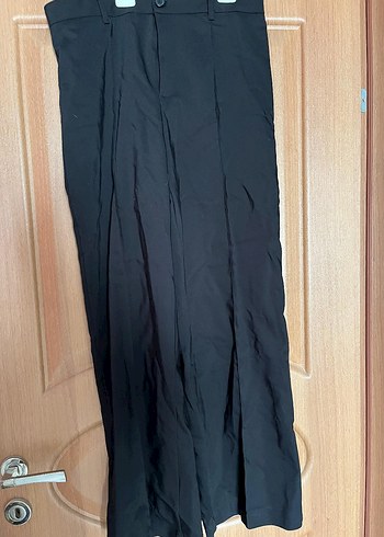 Siyah Kadın kumal Salaş Pantolon - Görsel 2