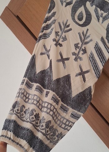 Gri Bohem Uzun Salaş Elbise - Görsel 3