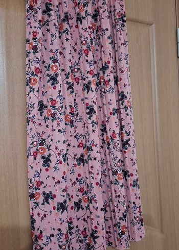 Pembe Desenli Uzun Bohem Etek - Görsel 2